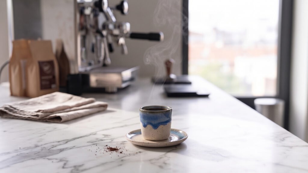 espresso stoneware ceramic cup